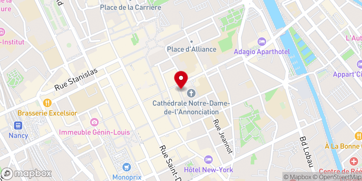 Map showing location of Maison paroissiale Notre Dame de Bonne Nouvelle Nancy