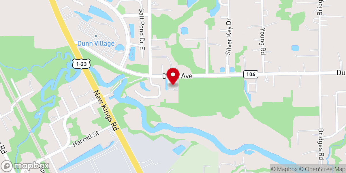 Map showing location of Heavenly Heights Baptist Church