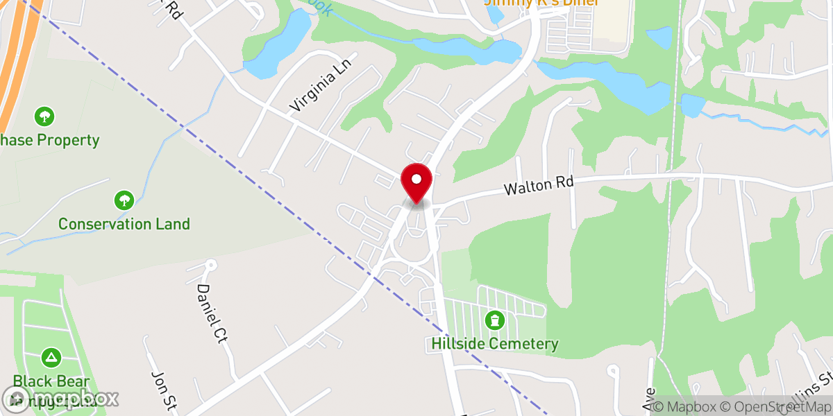 Map showing location of Trinity United Church