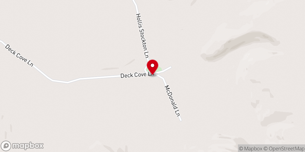 Map showing location of Liberty Freewill Baptist Church