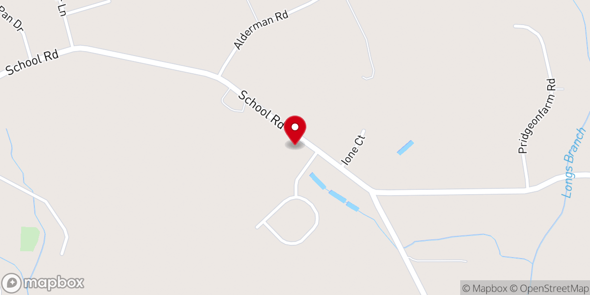 Map showing location of Grays Creek Christian Center