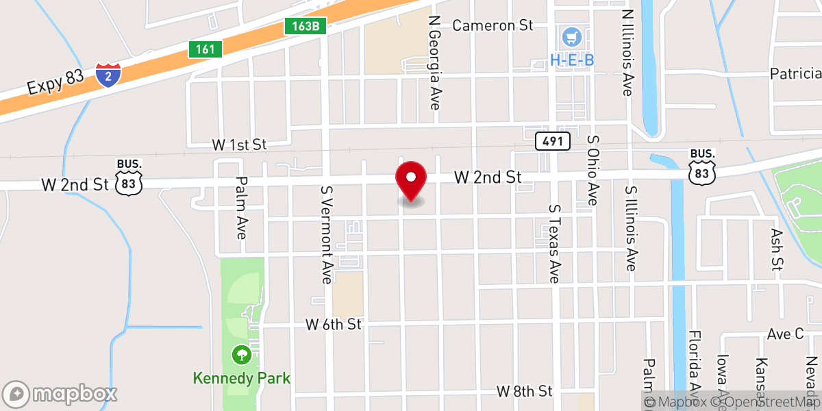 Map showing location of Immanuel Lutheran Church