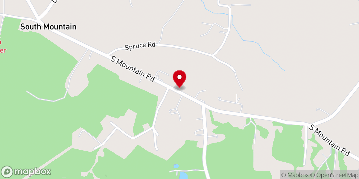 Map showing location of South Mountain Bible Church