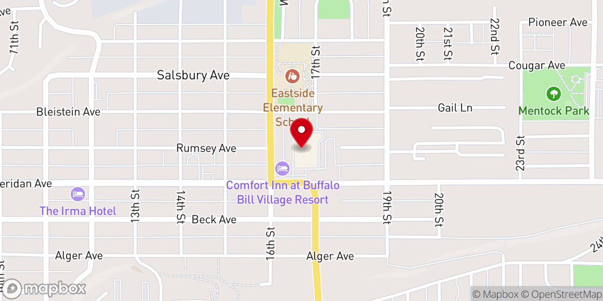 Map showing location of Living Word Family Church