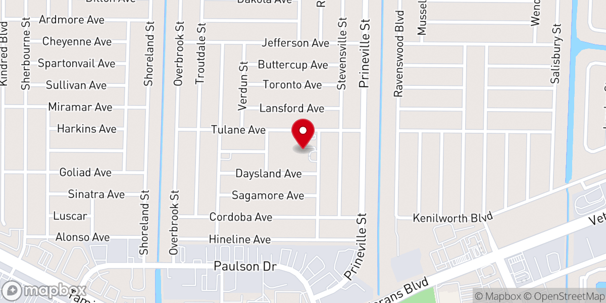 Map showing location of Grace Bible Church