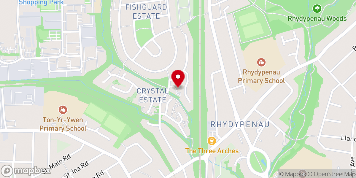 Map showing location of St Brigid's Catholic Church