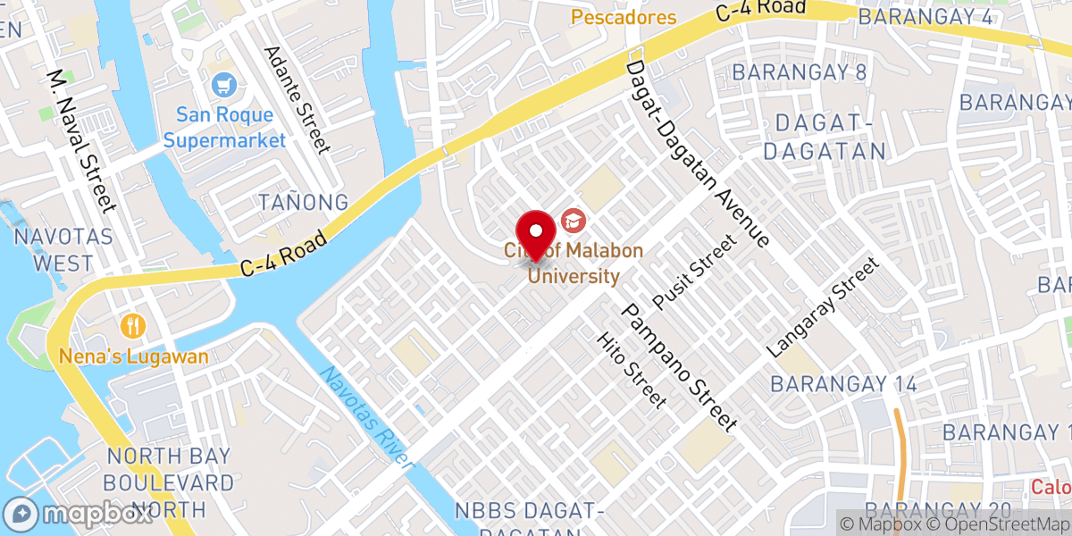 Map showing location of St. Clare of Assisi Parish Church - Longos, Malabon City (Diocese of Kalookan)