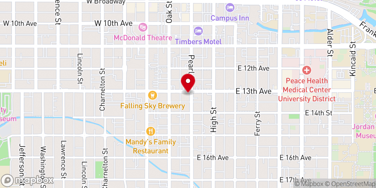 Map showing location of Saint Mary's Episcopal Church