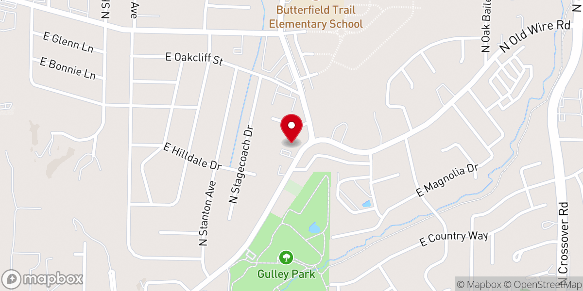 Map showing location of Grace Church of Northwest Arkansas