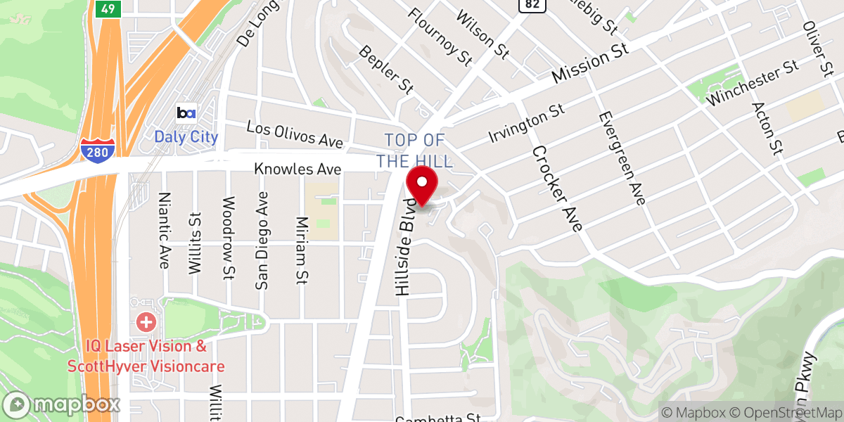 Map showing location of La Iglesia de Jesucristo de los Santos de los Últimos Días