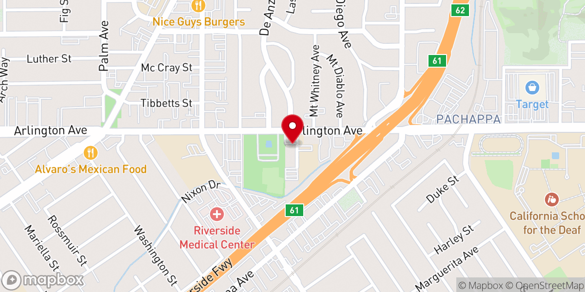 Map showing location of Fellowship Baptist Church