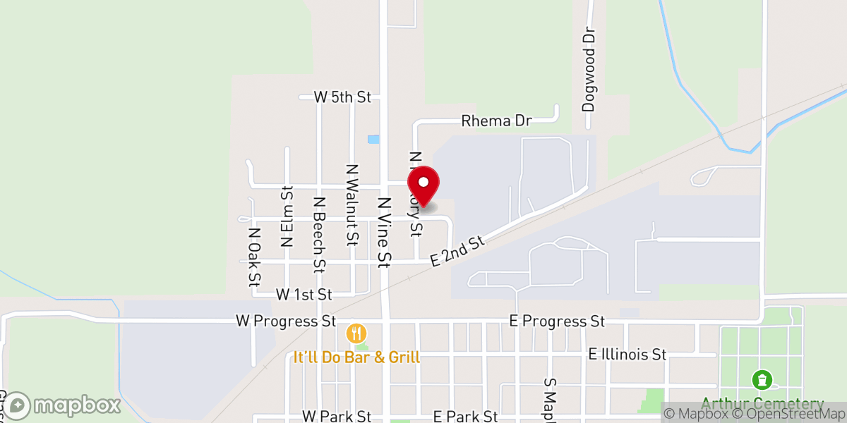 Map showing location of Cornerstone Fellowship