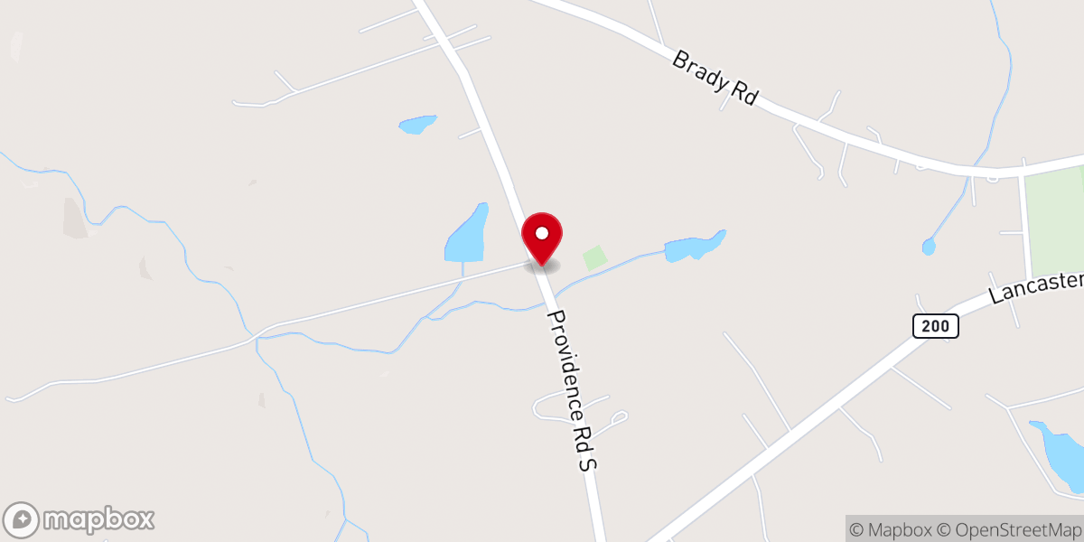Map showing location of Unity Church