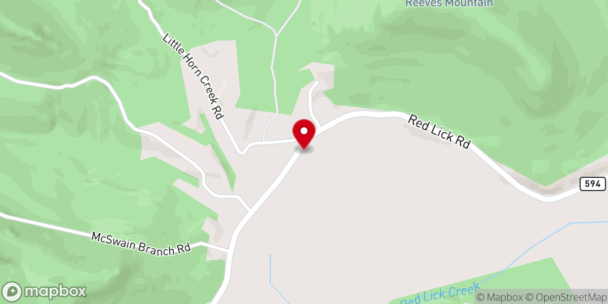 Map showing location of Beech Grove Baptist Church