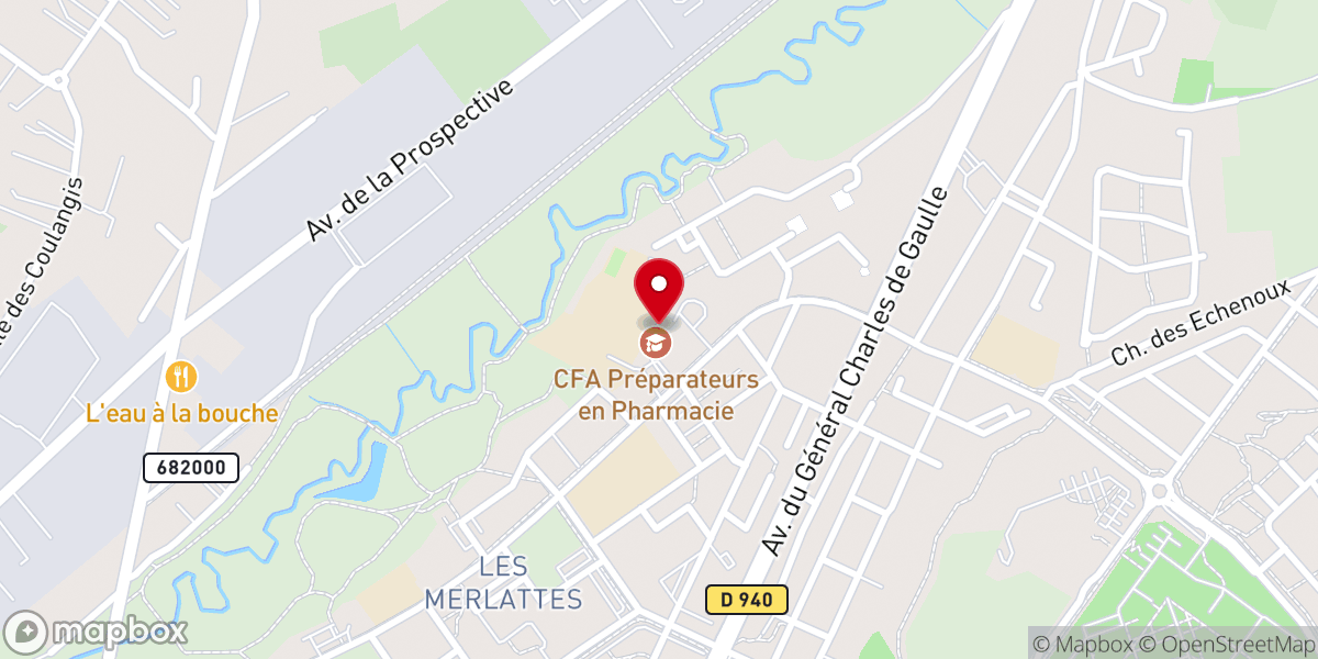 Map showing location of Eglise Pentecôtiste Unie Le Rocher Bourges