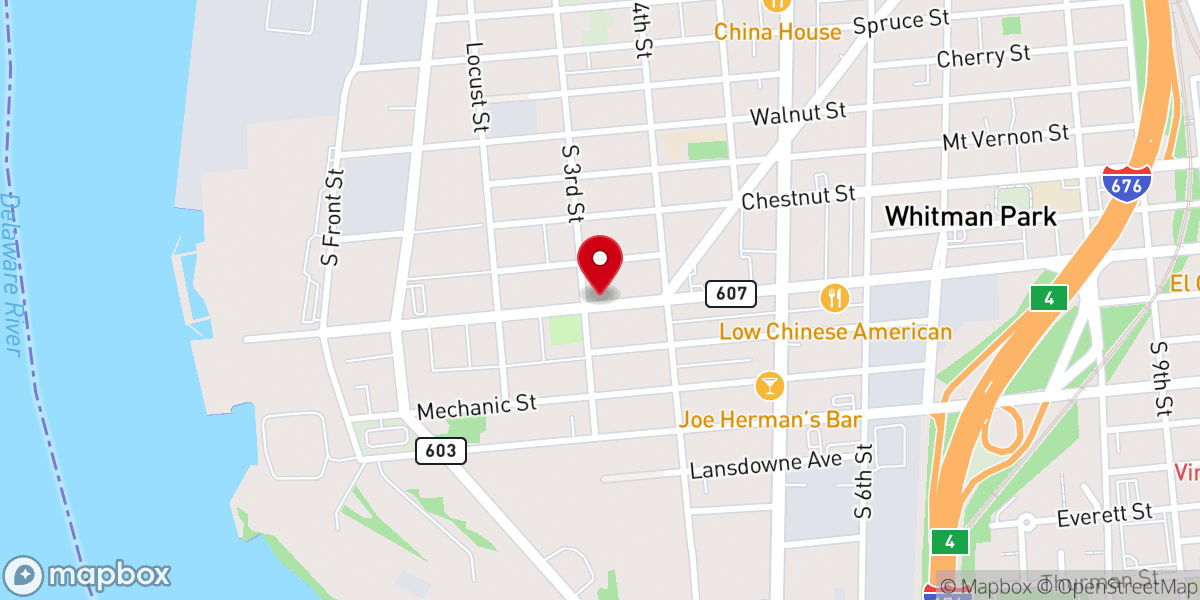 Map showing location of Iglesia Pentecostal Genesaret