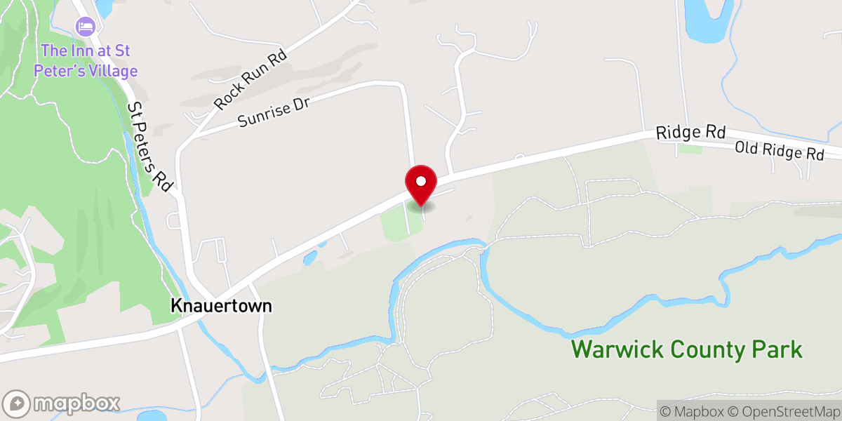 Map showing location of Saint Peter United Church of Christ