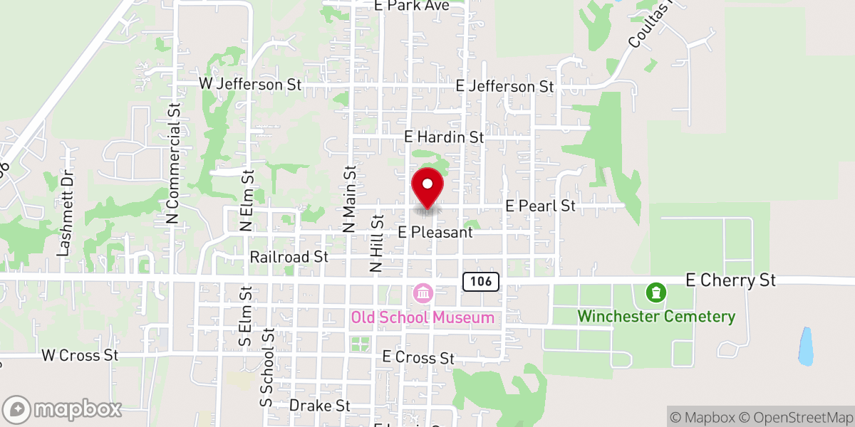 Map showing location of St Mark's Catholic Church