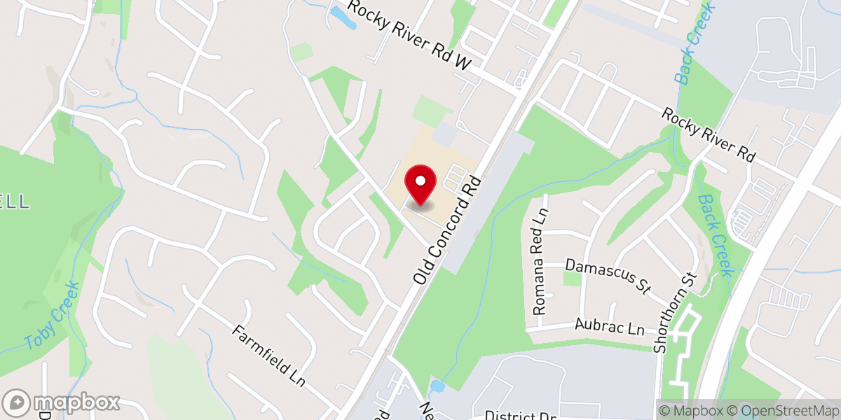 Map showing location of Mercy Church - Northeast Campus