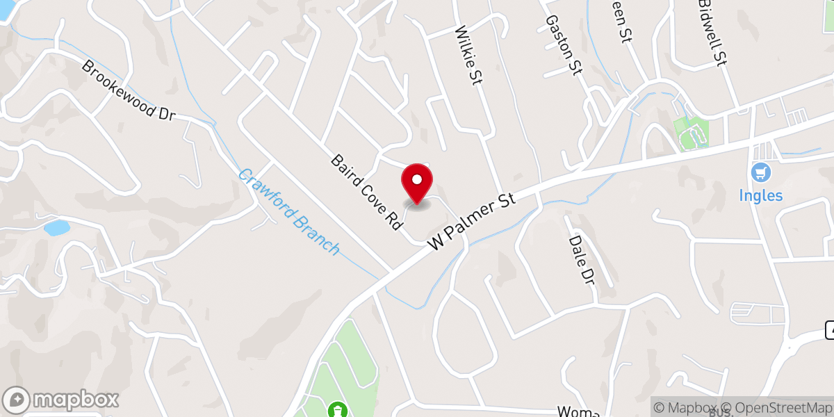 Map showing location of Franklin Church of God