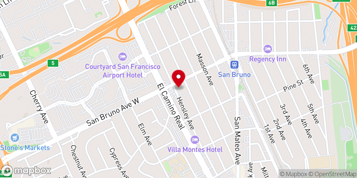 Map showing location of Saint Brunos Roman Catholic Church