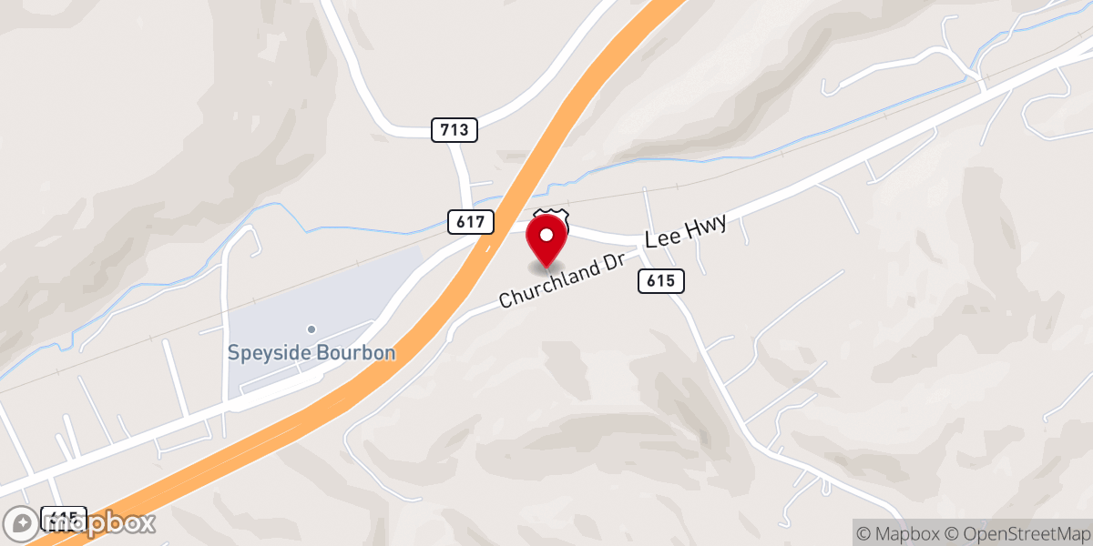 Map showing location of Saint Mathews Church
