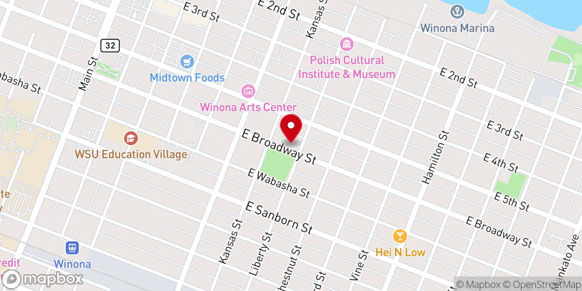 Map showing location of St Martin's Lutheran Church - LCMS