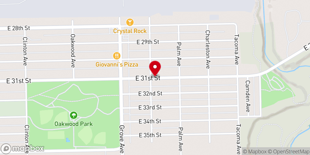 Map showing location of First Spanish Baptist Church