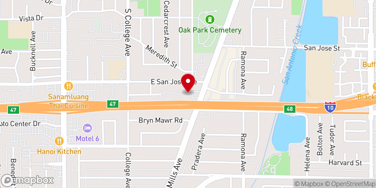 Map showing location of Korean Ho Min Presbyterian Church
