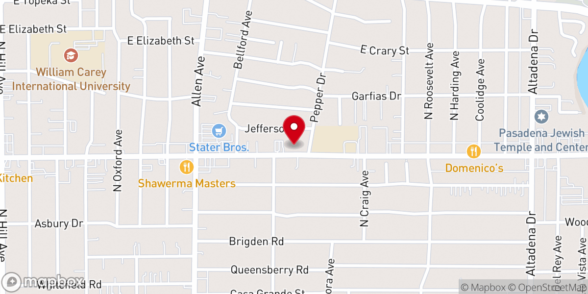Map showing location of Frontier Church