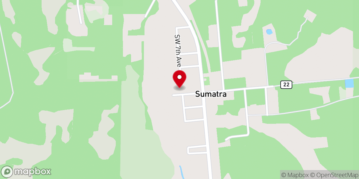 Map showing location of Sumatra Assembly of God
