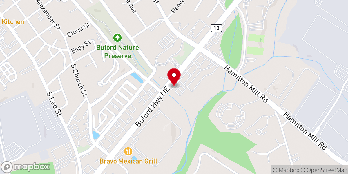 Map showing location of Tree of Life Mission Church