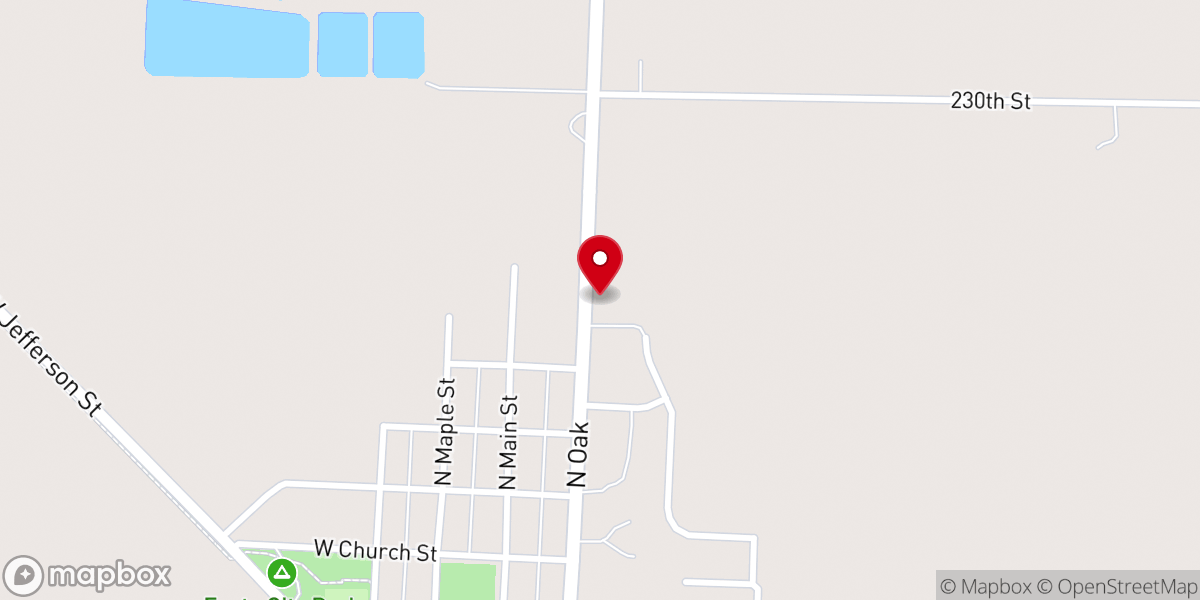 Map showing location of Inwood Reformed Church