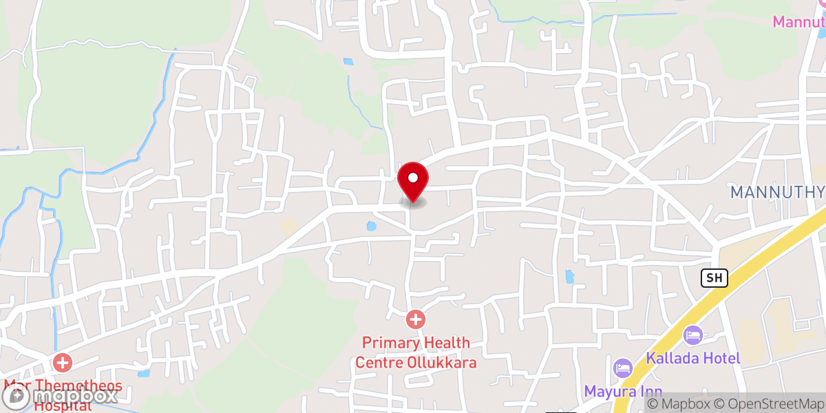 Map showing location of St. George's Church
