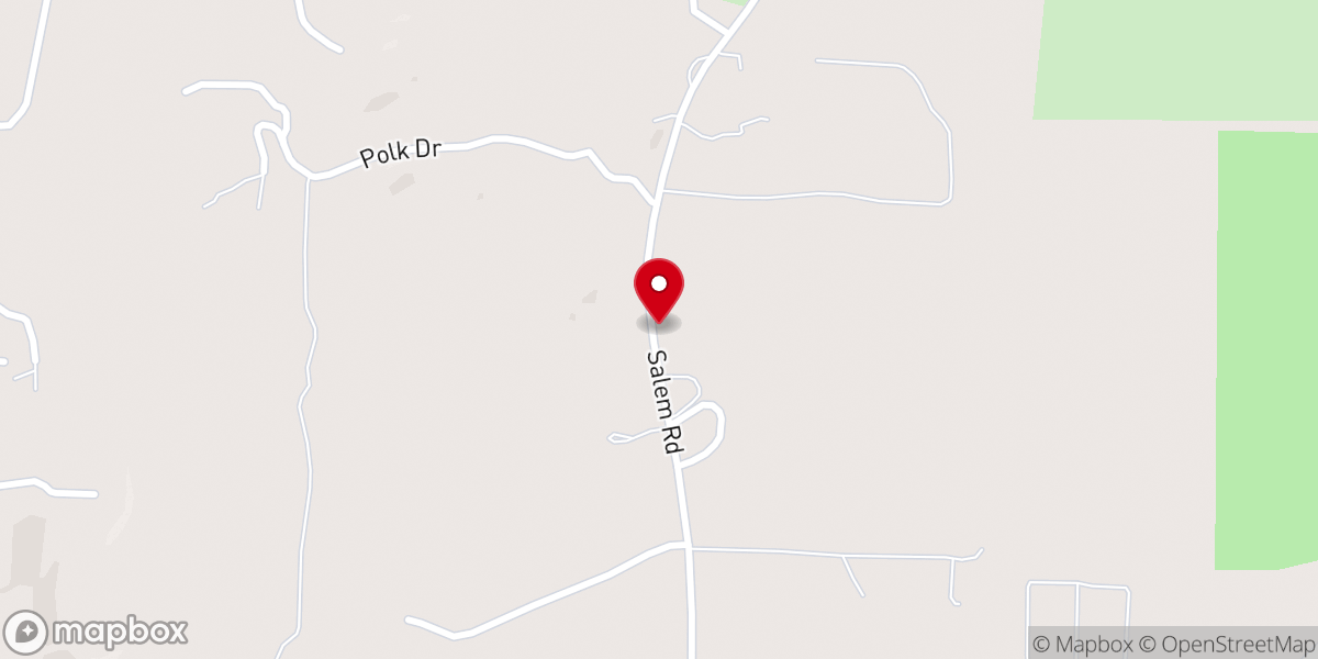 Map showing location of Bethesda Apostolic Worship Center