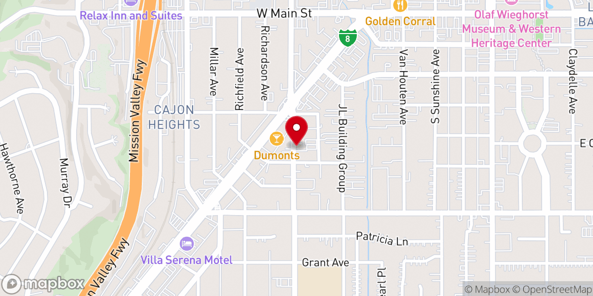 Map showing location of Church of Christ