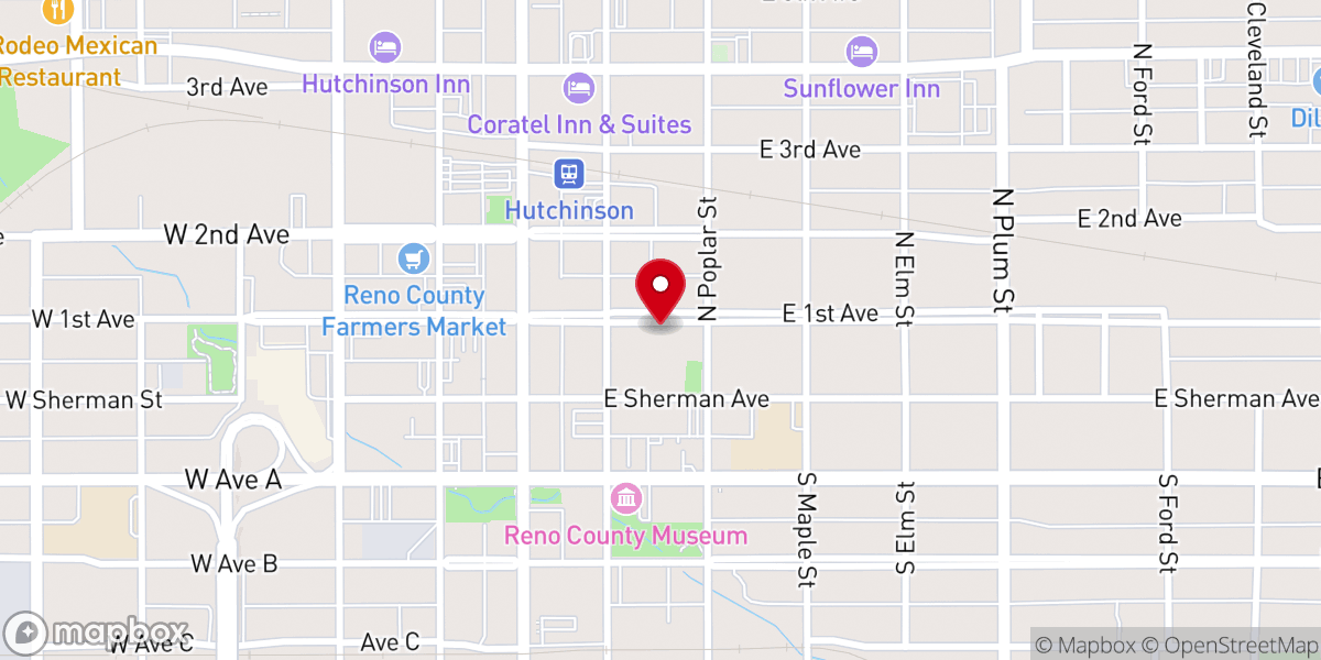 Map showing location of First United Methodist Church