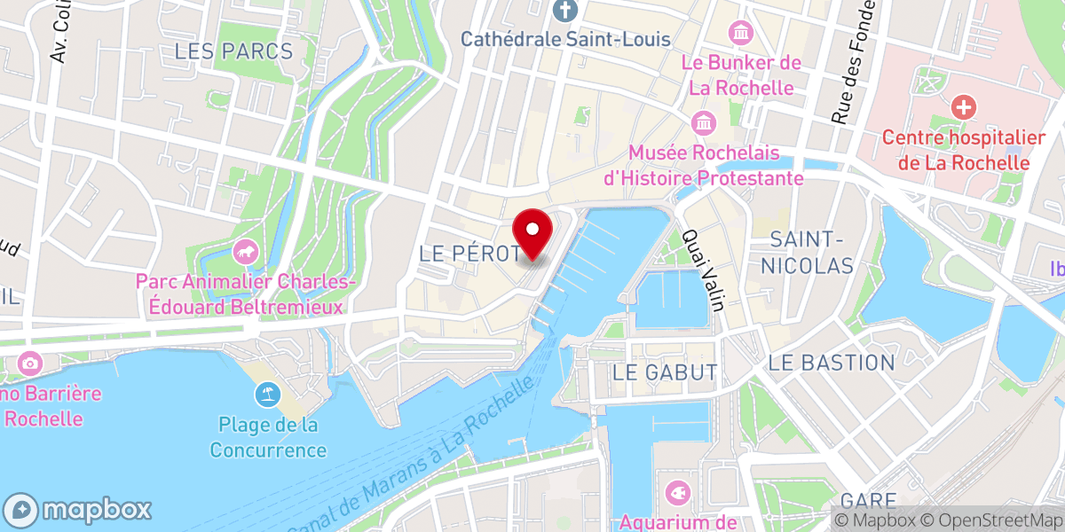 Map showing location of Maison Communautaire Israélite