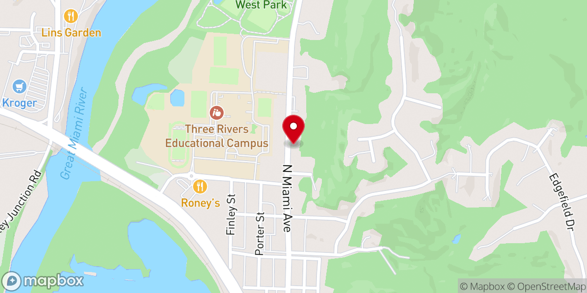 Map showing location of Queen City Missionary Baptist Church