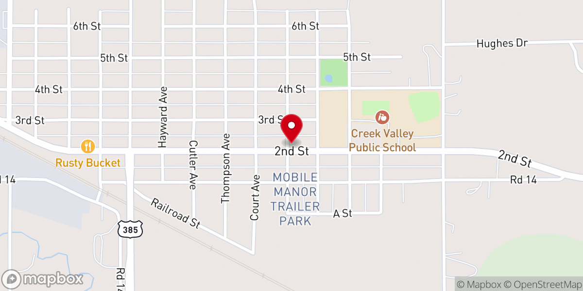 Map showing location of Grace Lutheran Church