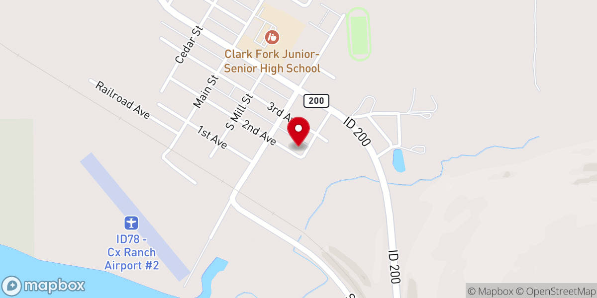 Map showing location of Living Water Lutheran Church