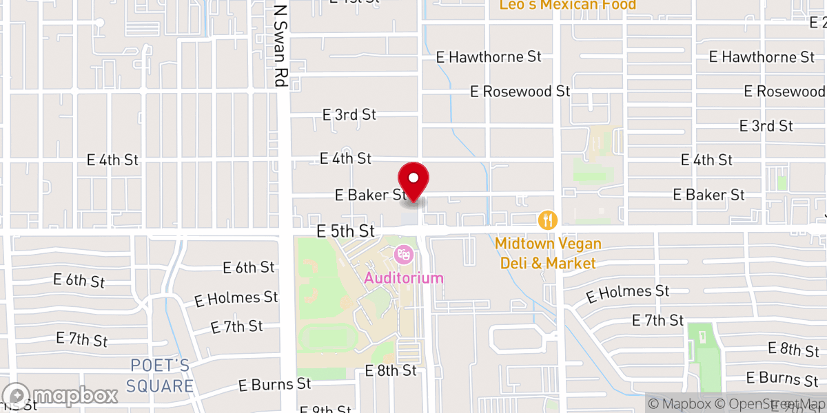 Map showing location of Cornerstone Pentecostal Apostolic Church