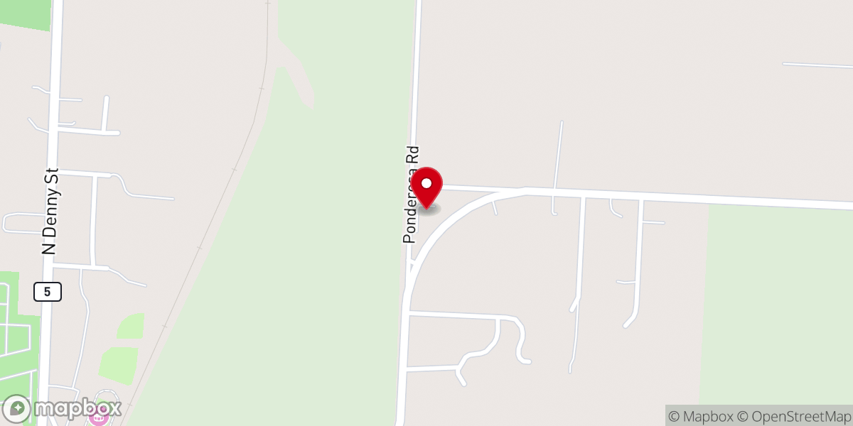 Map showing location of Bethel Community Baptist Church