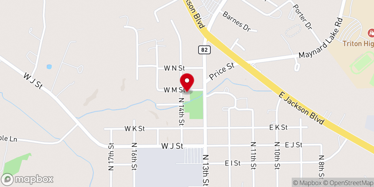 Map showing location of Erwin Memorial AME Zion Church