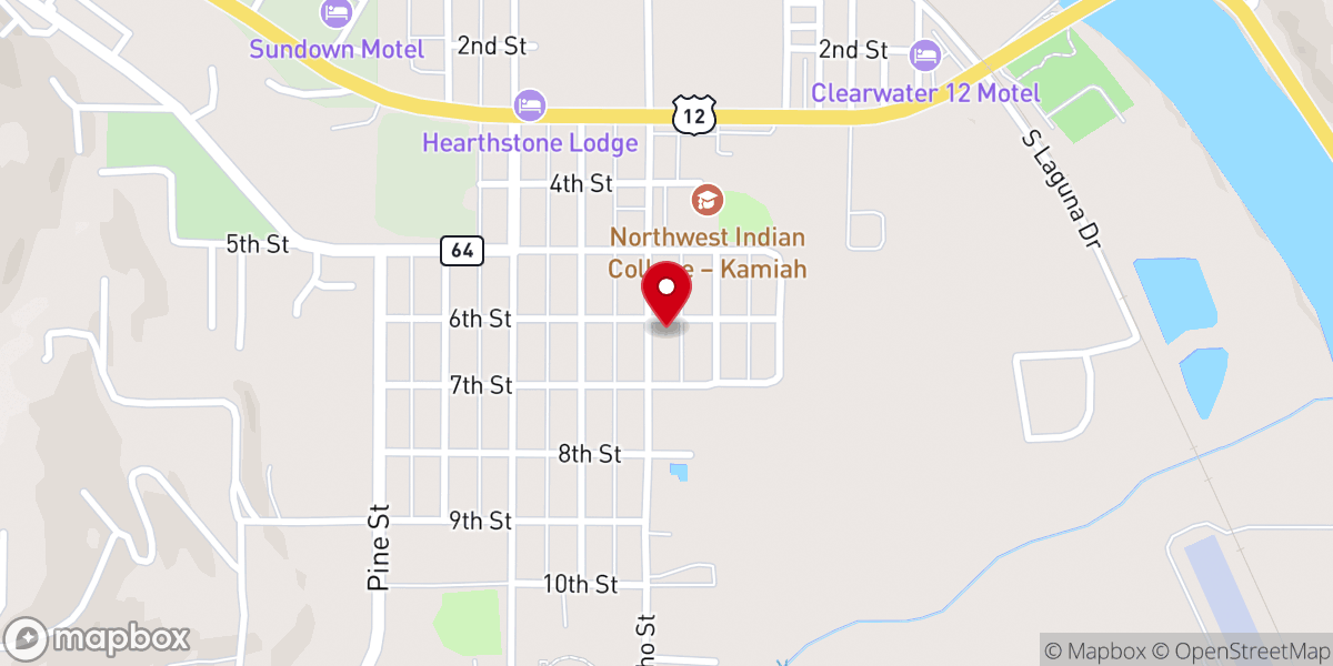 Map showing location of Faith Lutheran Church