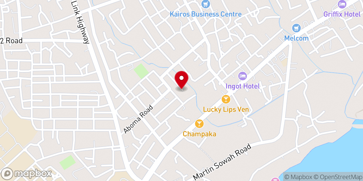 Map showing location of Christian church of Ghana No.3