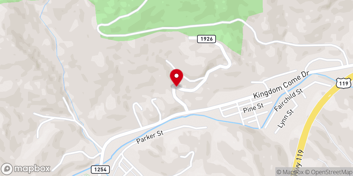 Map showing location of Faith Tabernacle Pentecostal Church