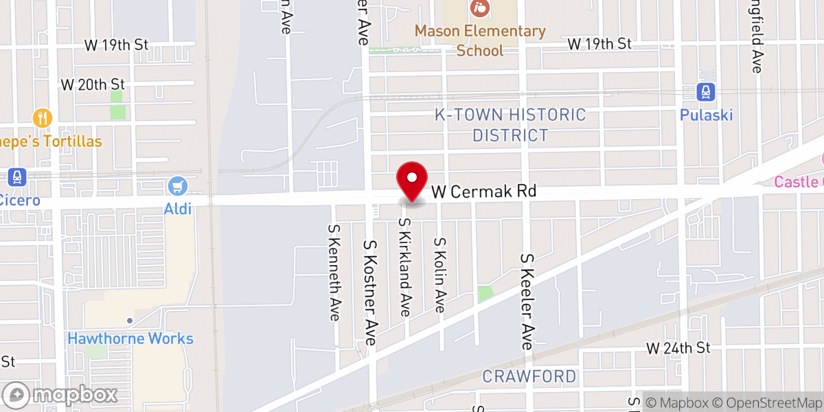 Map showing location of Iglesia Evangélica Bethel MIEPI