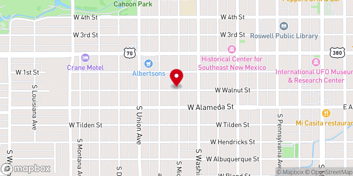 Map showing location of Washington Chapel AME