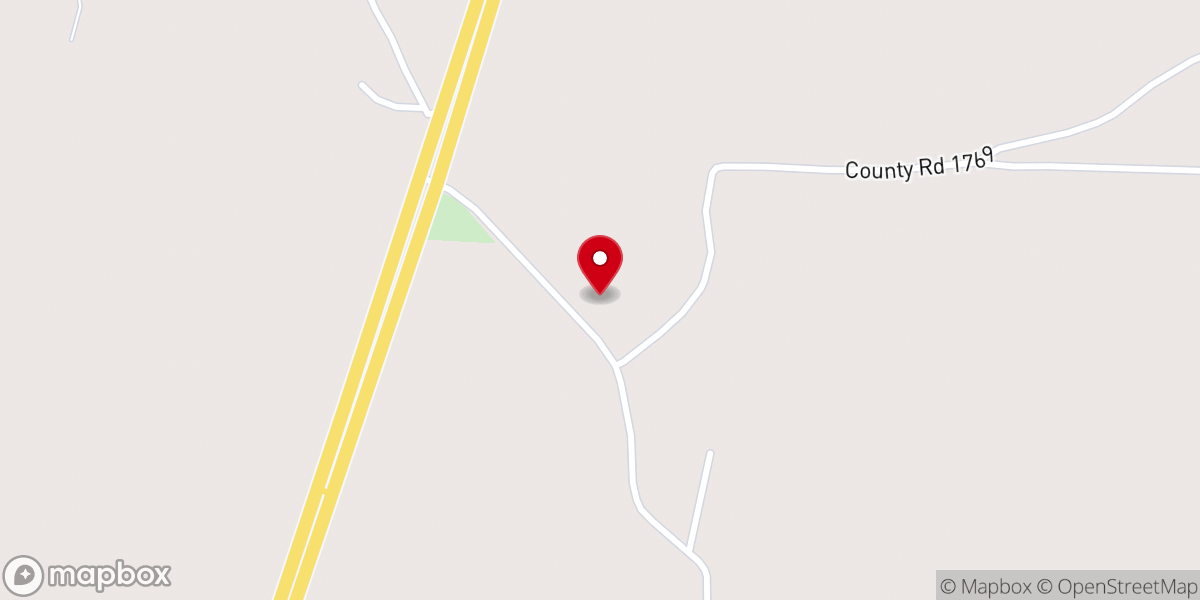 Map showing location of Salem Church